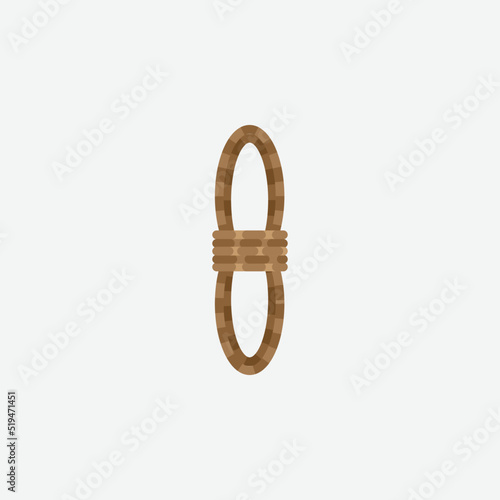 Rope Icon. Construction Concept. - Vector