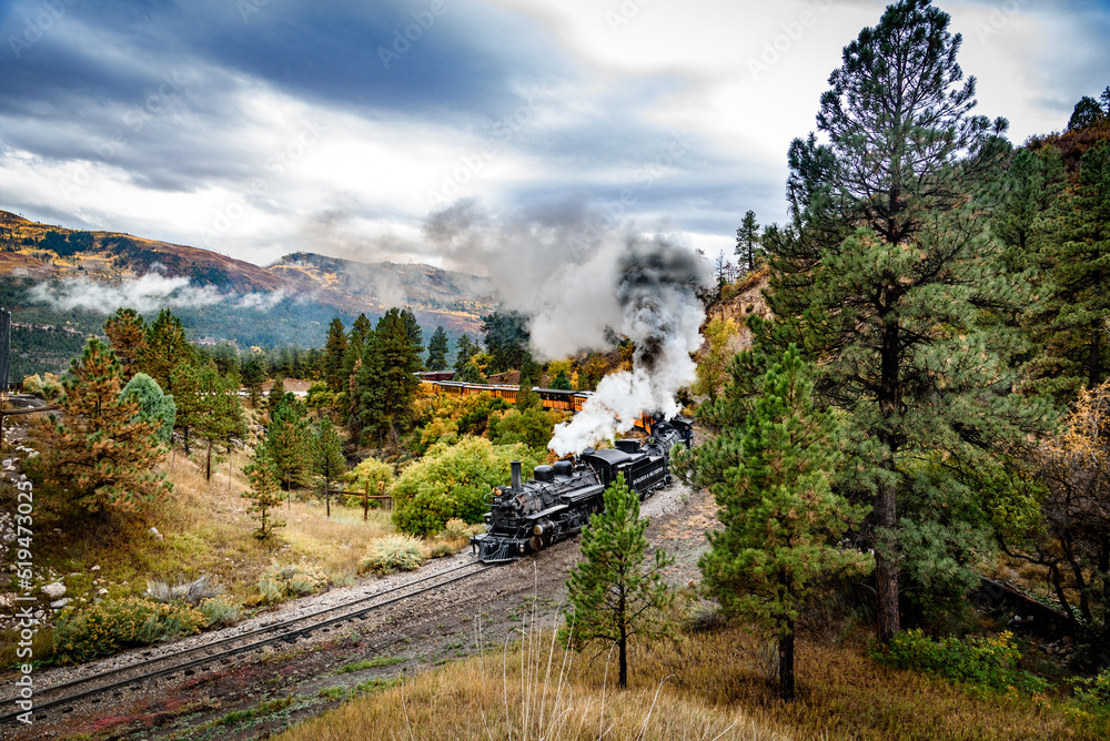 Durango Silverton Train - obrazy, fototapety, plakaty 