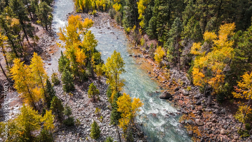 Obraz na plátně Cascade Canyon Aerial