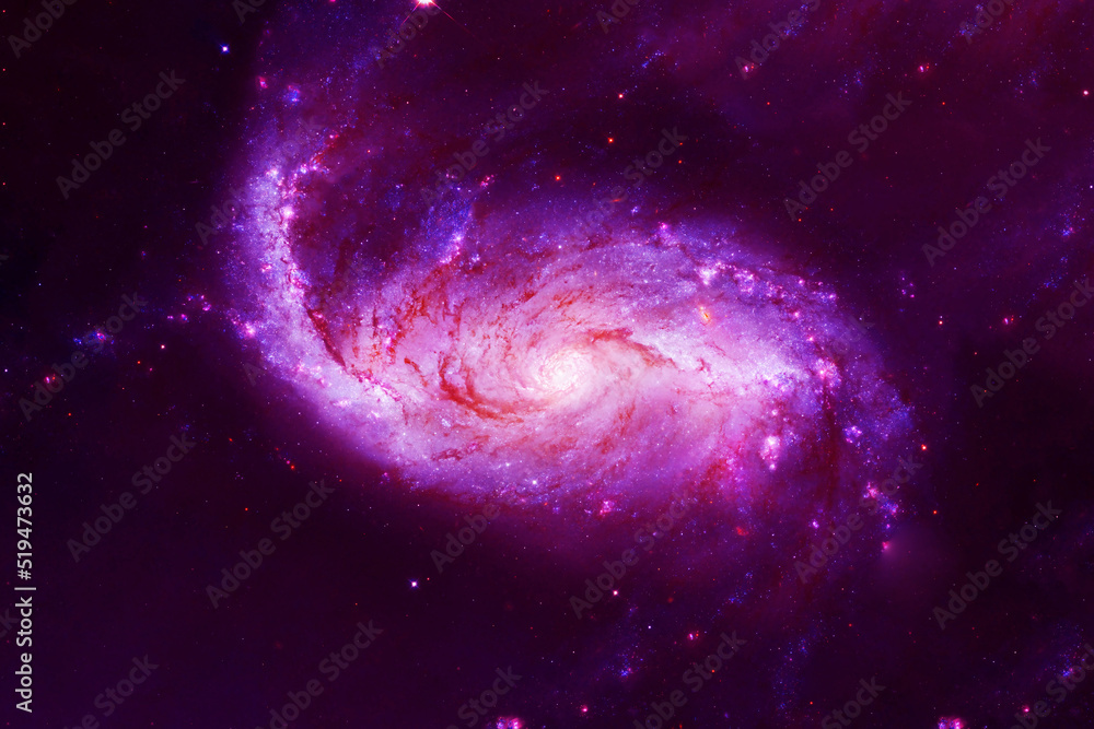 Bright, beautiful galaxy on a dark background. Elements of this image furnished by NASA