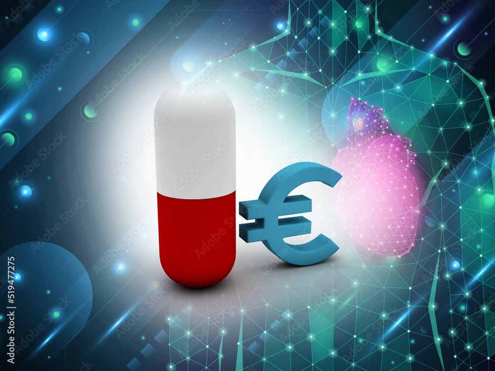 3d rendering medical pills with digital background 3d rendering medical pills with digital background