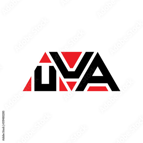 UUA triangle letter logo design with triangle shape. UUA triangle logo design monogram. UUA triangle vector logo template with red color. UUA triangular logo Simple, Elegant, and Luxurious Logo...