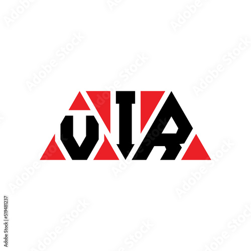 VIR triangle letter logo design with triangle shape. VIR triangle logo design monogram. VIR triangle vector logo template with red color. VIR triangular logo Simple, Elegant, and Luxurious Logo...