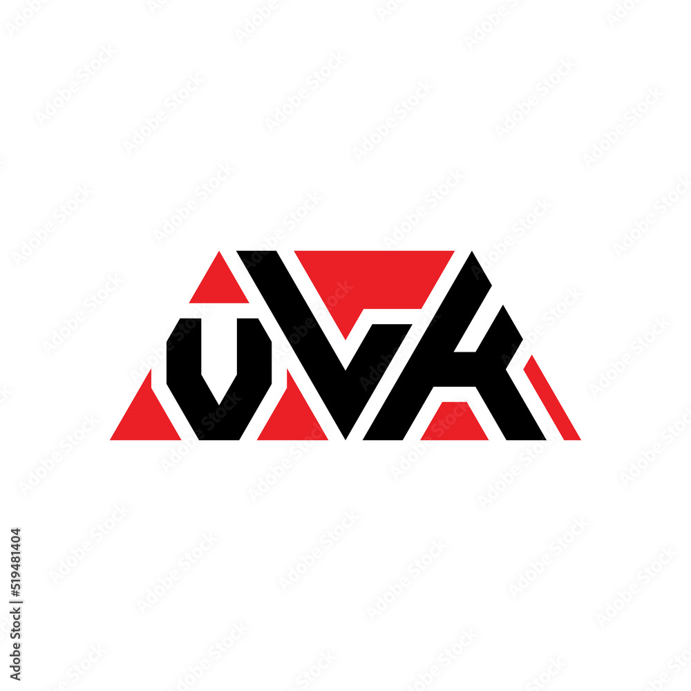 VLK triangle letter logo design with triangle shape. VLK triangle logo design monogram. VLK triangle vector logo template with red color. VLK triangular logo Simple, Elegant, and Luxurious Logo...