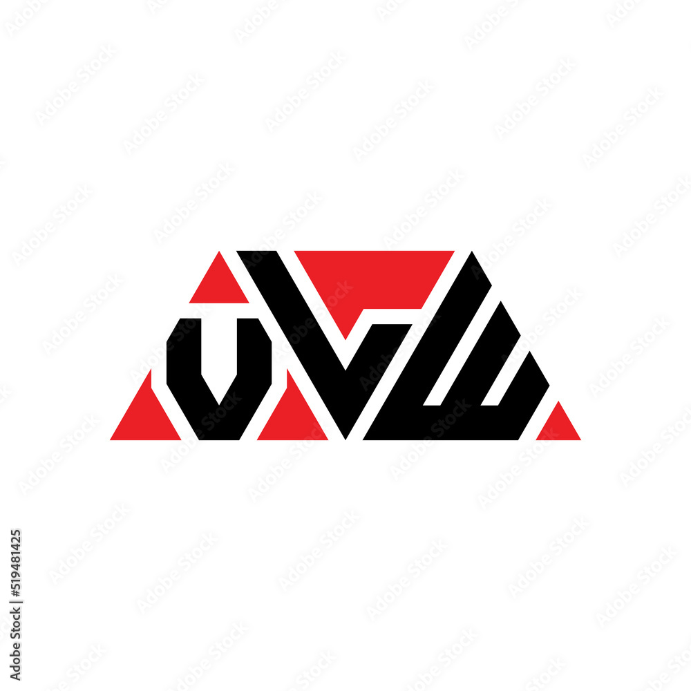VLW triangle letter logo design with triangle shape. VLW triangle logo design monogram. VLW triangle vector logo template with red color. VLW triangular logo Simple, Elegant, and Luxurious Logo...