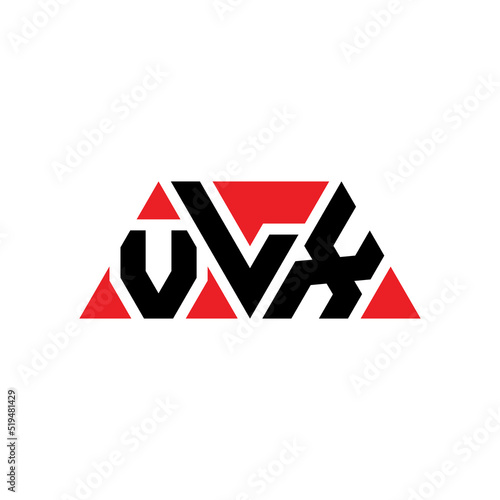VLX triangle letter logo design with triangle shape. VLX triangle logo design monogram. VLX triangle vector logo template with red color. VLX triangular logo Simple, Elegant, and Luxurious Logo... photo