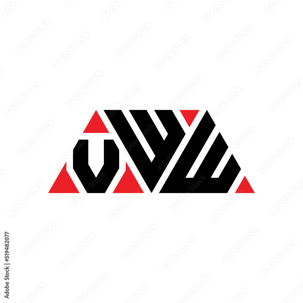 VWW triangle letter logo design with triangle shape. VWW triangle logo design monogram. VWW triangle vector logo template with red color. VWW triangular logo Simple, Elegant, and Luxurious Logo...