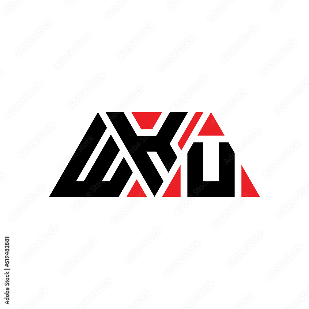 WKU triangle letter logo design with triangle shape. WKU triangle logo design monogram. WKU triangle vector logo template with red color. WKU triangular logo Simple, Elegant, and Luxurious Logo...