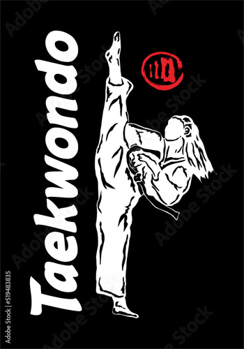 taekwondo vector design