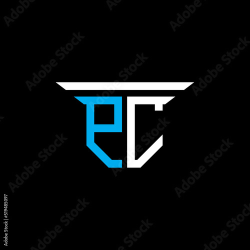 PC letter logo creative design with vector graphic photo