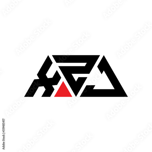 XZJ triangle letter logo design with triangle shape. XZJ triangle logo design monogram. XZJ triangle vector logo template with red color. XZJ triangular logo Simple, Elegant, and Luxurious Logo...