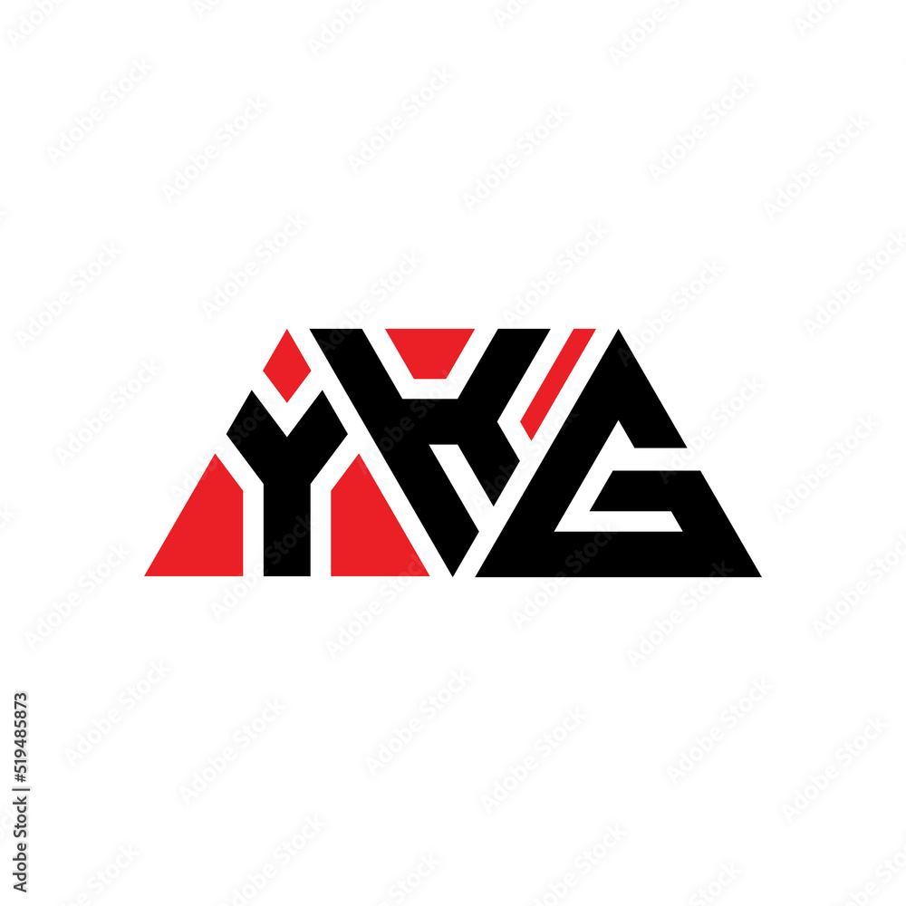 YKG triangle letter logo design with triangle shape. YKG triangle logo design monogram. YKG triangle vector logo template with red color. YKG triangular logo Simple, Elegant, and Luxurious Logo...