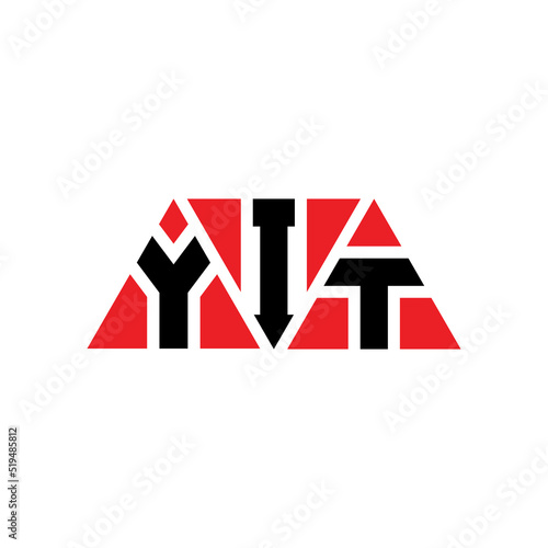YIT triangle letter logo design with triangle shape. YIT triangle logo design monogram. YIT triangle vector logo template with red color. YIT triangular logo Simple, Elegant, and Luxurious Logo...
