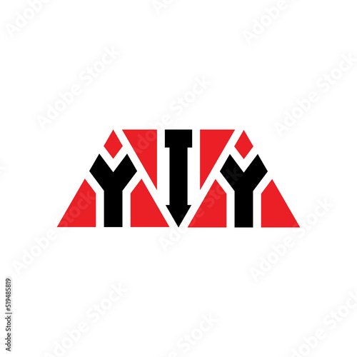 YIY triangle letter logo design with triangle shape. YIY triangle logo design monogram. YIY triangle vector logo template with red color. YIY triangular logo Simple, Elegant, and Luxurious Logo...