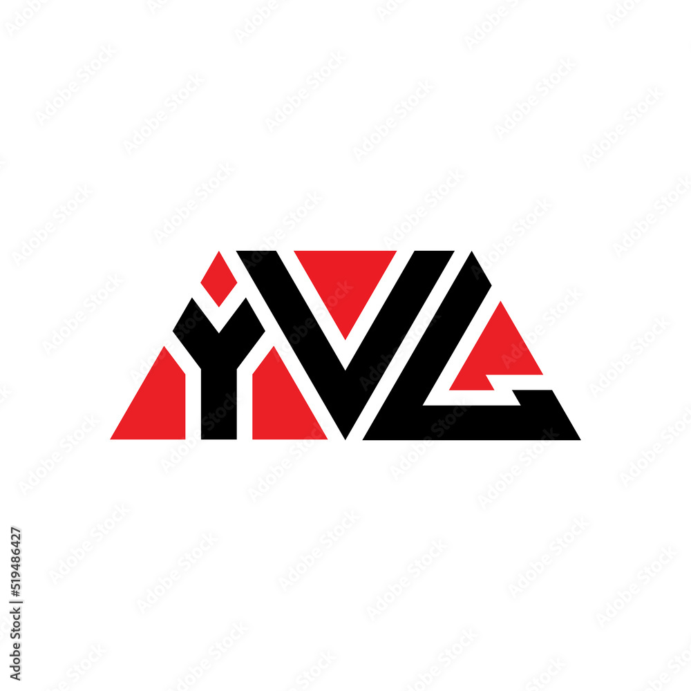 YVL triangle letter logo design with triangle shape. YVL triangle logo design monogram. YVL triangle vector logo template with red color. YVL triangular logo Simple, Elegant, and Luxurious Logo...