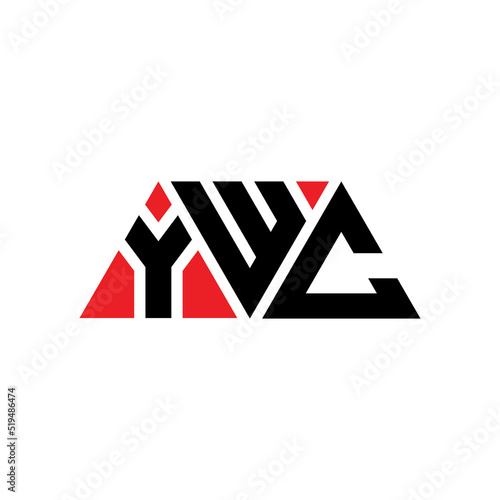 YWC triangle letter logo design with triangle shape. YWC triangle logo design monogram. YWC triangle vector logo template with red color. YWC triangular logo Simple, Elegant, and Luxurious Logo...