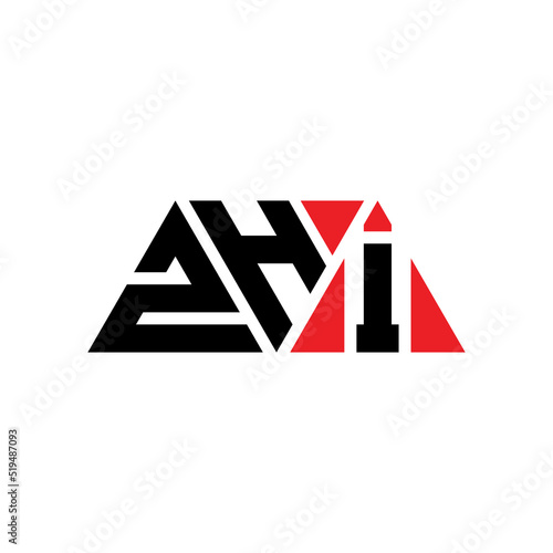 ZHI triangle letter logo design with triangle shape. ZHI triangle logo design monogram. ZHI triangle vector logo template with red color. ZHI triangular logo Simple, Elegant, and Luxurious Logo...