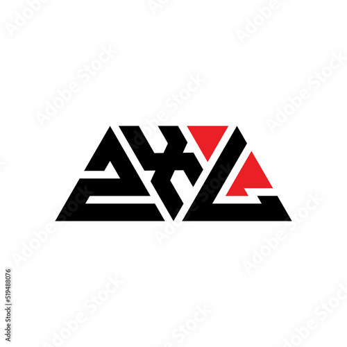 ZXL triangle letter logo design with triangle shape. ZXL triangle logo design monogram. ZXL triangle vector logo template with red color. ZXL triangular logo Simple, Elegant, and Luxurious Logo...