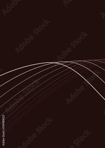 Abstract curvy wave in dark solid background, futuristic and modern wave line background illustration, suitable for background, backdrop, brochure, banner, other graphical resources