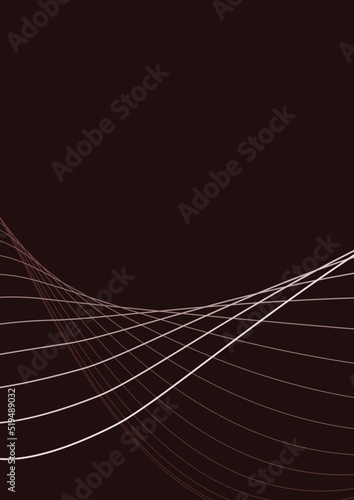 Abstract curvy wave in dark solid background, futuristic and modern wave line background illustration, suitable for background, backdrop, brochure, banner, other graphical resources