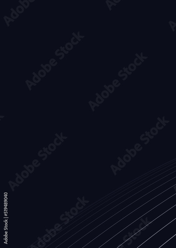 Abstract curvy wave in dark solid background, futuristic and modern wave line background illustration, suitable for background, backdrop, brochure, banner, other graphical resources