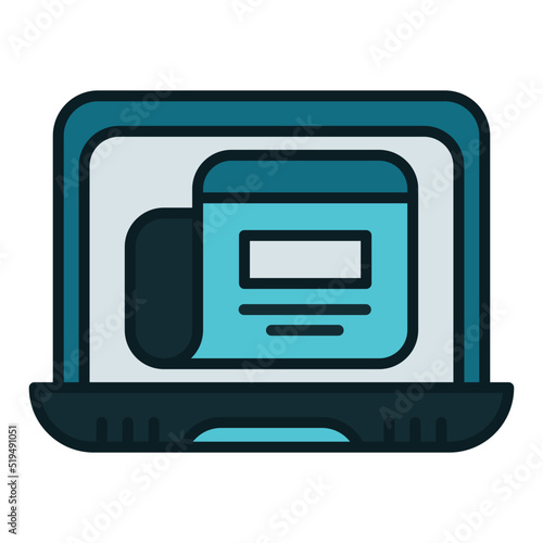 laptop and news