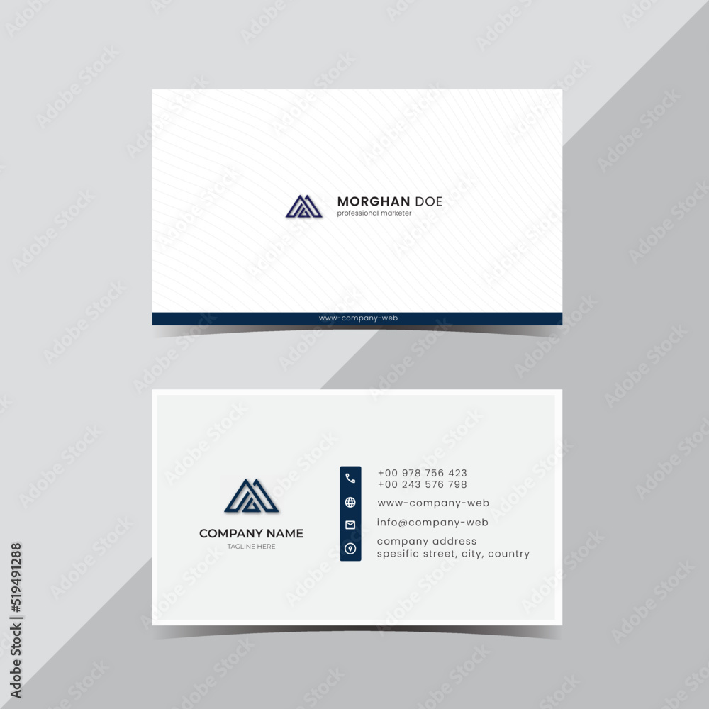 simple business card design template simple business card design template