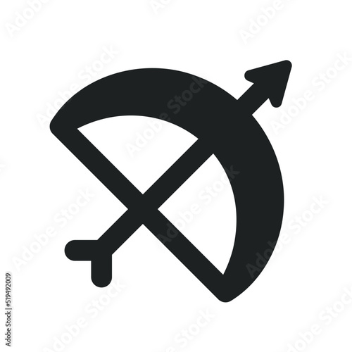 Bow Icon with Solid Style