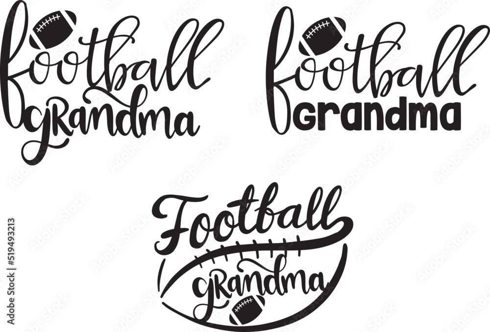 football grandma Vector File