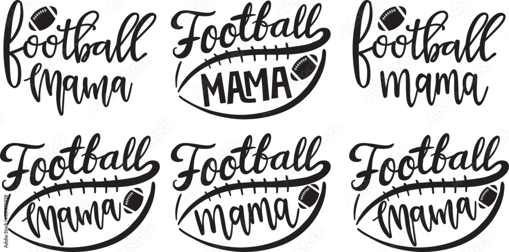 Football mama Vector File Football mama Vector File