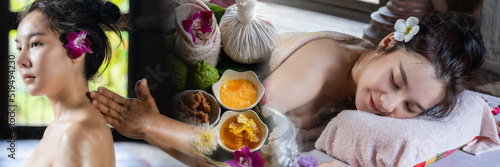 Fotografering asian women beauty relaxation body massager massage skin hands lifestyle natural