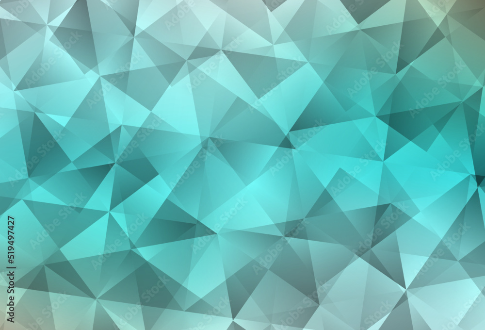 Obraz premium Light Green vector abstract mosaic backdrop.