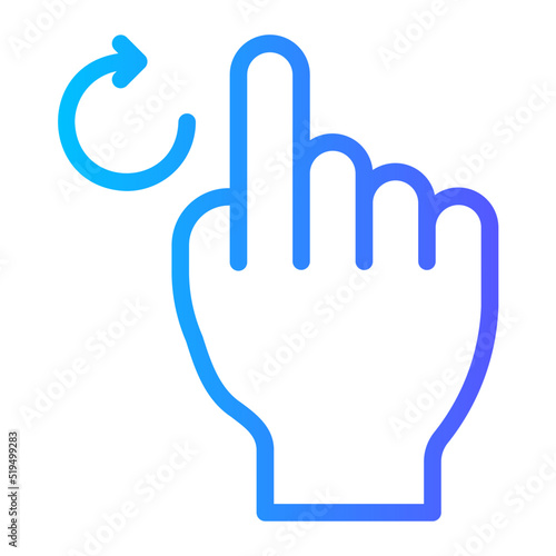 rotate gradient icon