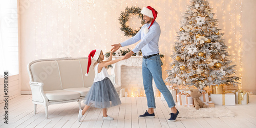 Happy father with little da...