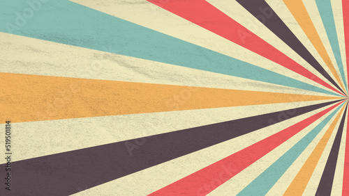 Old vintage sunburst rays background