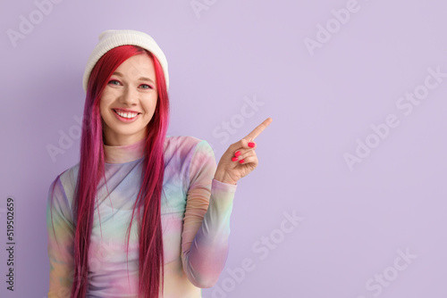 Beautiful young woman with ...