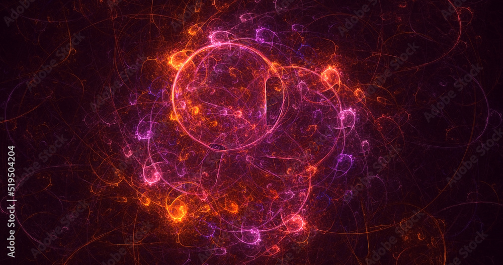 3D rendering abstract multicolor technology fractal light background 3D rendering abstract multicolor technology fractal light background