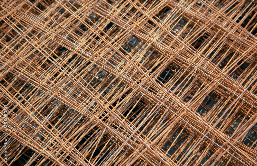 Rusty metal for building a house. Rusty metal for building a house.