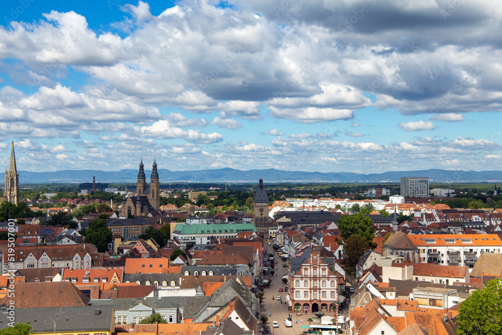 Panorama von Speyer, Rheinland-Pfalz