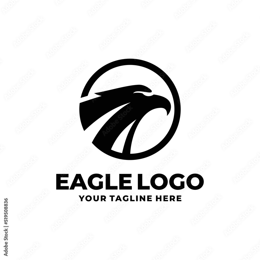Eagle simple flat logo vector Eagle simple flat logo vector
