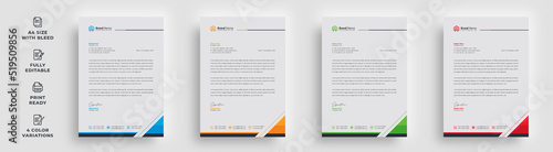 letterhead corporate minimal attractive  simple clean unique abstract newest business marketing company informative flyer poster magazine brochure 4 colors a4 size vector template design with a logo