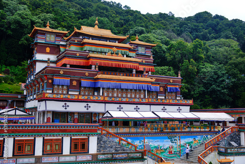 Obraz na plátně 17 June 2022, Gangtok, Sikkim, Ranka (Lingdum or Pal Zurmang Kagyud), Golden Temple, Monastery in Gangtok, selective focus