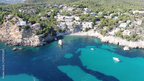 Wallpaper Mural Camp de Mar  beautiful panoramic view of a beach in the seacost of the island of Mallorca. Consept of holiday, summer, relax and enjoy	 Torontodigital.ca
