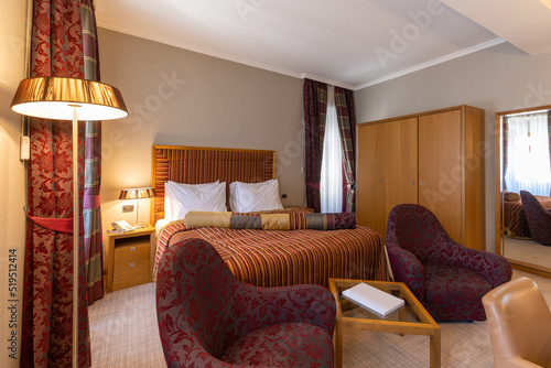 Interior of a luxury hotel bedroom © rilueda