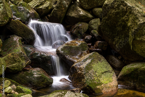 waterfall on the black stream in Hejnice