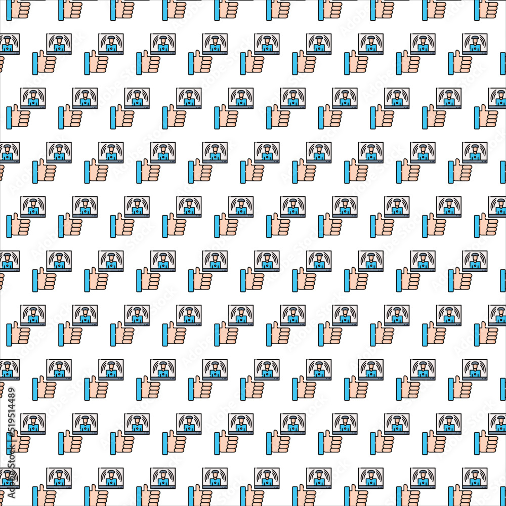 Obraz premium seamless pattern with hand drawn arrows