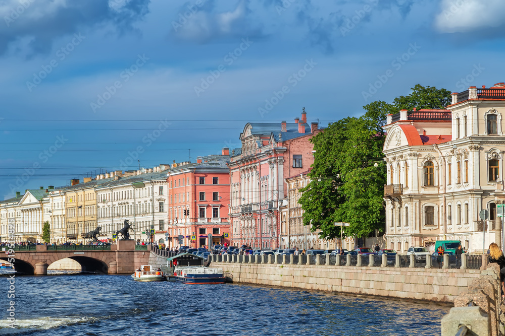 Fontanka river, Saint Petersburg, Russia