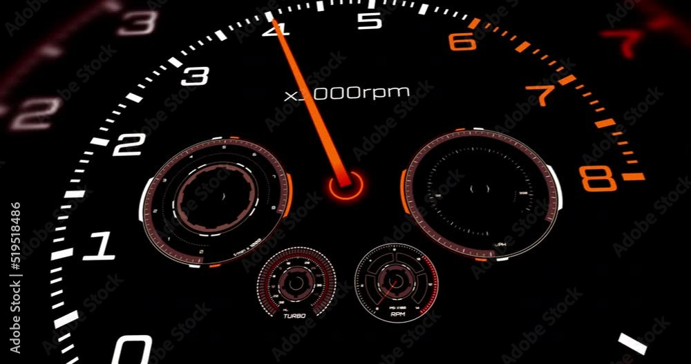 Speedometer Group Group Of Formula Sport Cars On Speed Track. Speedometer Pushing To The ...