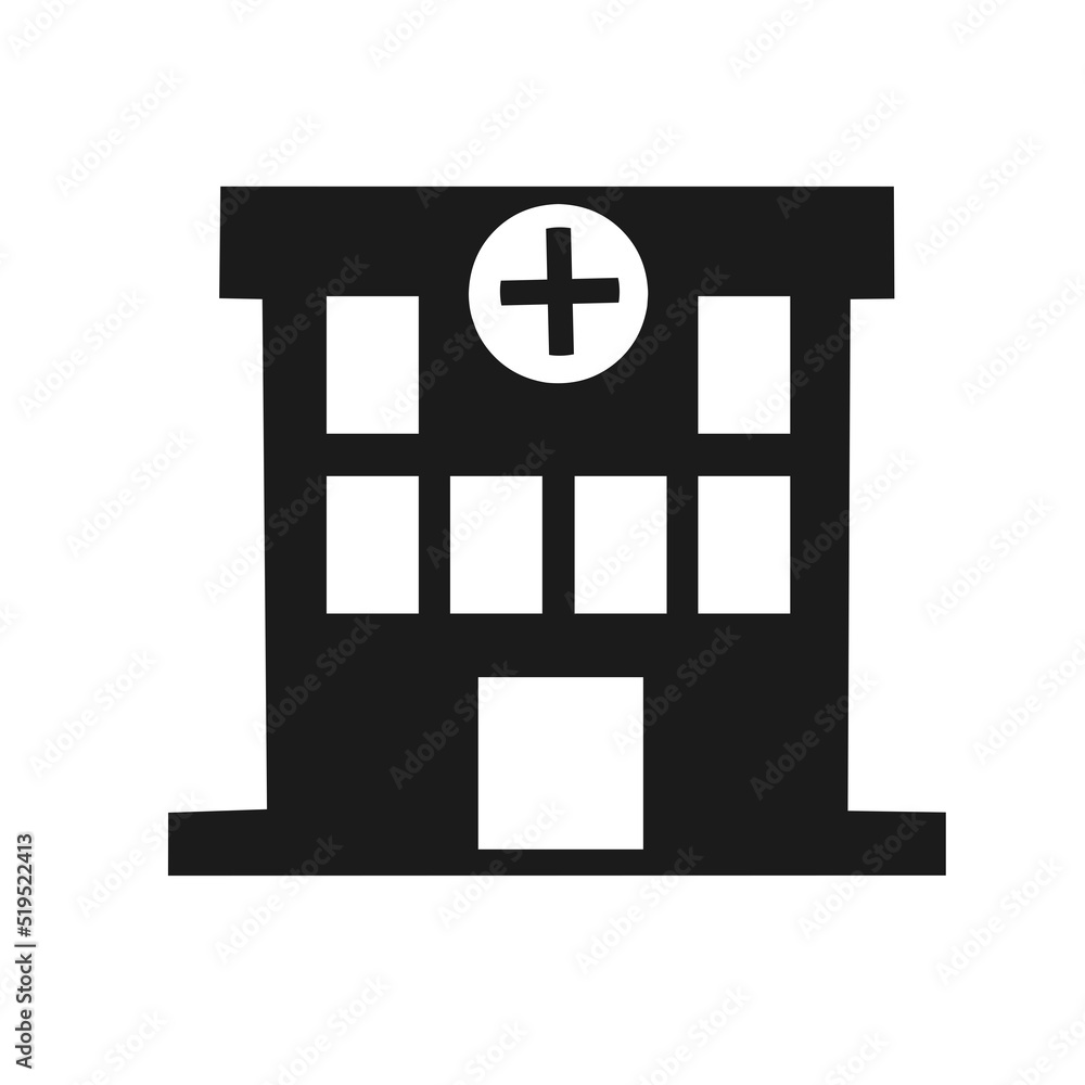 hospital building icon with trendy design hospital building icon with trendy design