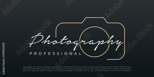 photography logo design vector template